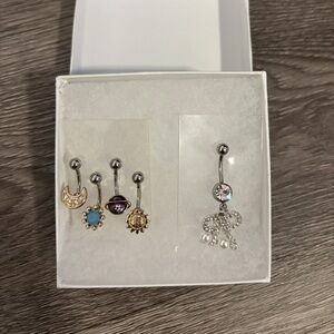 Set of 5 Belly Rings